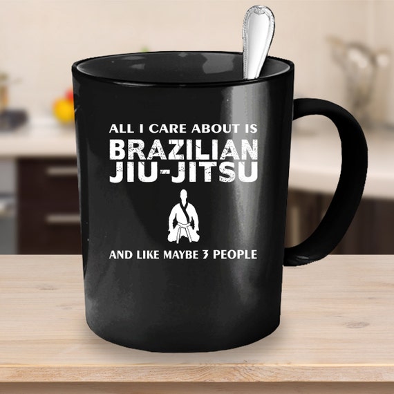Drink & Barware Home & Living Kitchen & Dining Black BJJ Coffee Cup BJJ