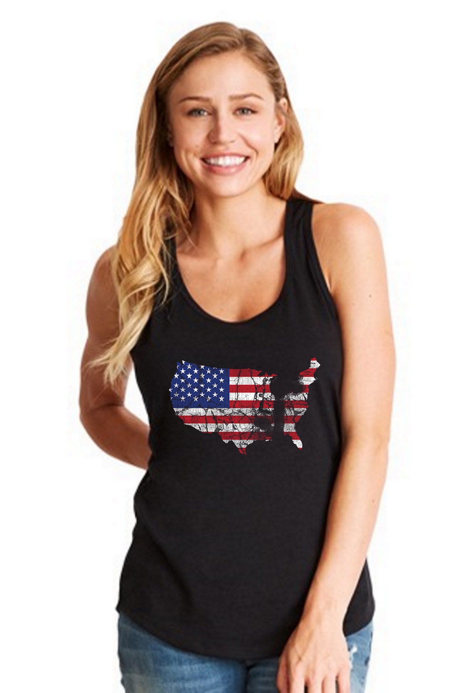 Independence Day Tank Top. July 4th Tank Shirt Women. American Etsy