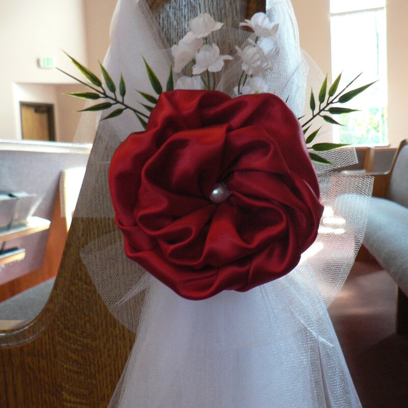 Wedding Bows for Chairs Etsy