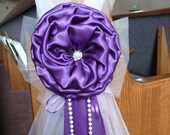 Purple Pew Bows Church Aisle Decorations. (David 39 s Bridal Regency Purple)