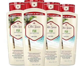 Old Spice Men's Body Wash Fidschi mit Palme, 18 oz (4er Pack)