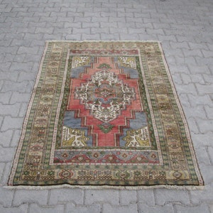 TURKISH OUSHAK RUG, Tribal Rug, Turkish Wool Rug, Medallion Turkish Oushak Rug, Best Quality Turkish Wool Rug, Turkish Oushak Carpet, Oushak image 2