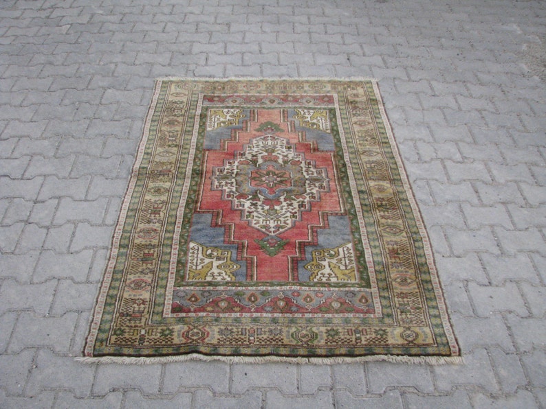 TURKISH OUSHAK RUG, Tribal Rug, Turkish Wool Rug, Medallion Turkish Oushak Rug, Best Quality Turkish Wool Rug, Turkish Oushak Carpet, Oushak image 2