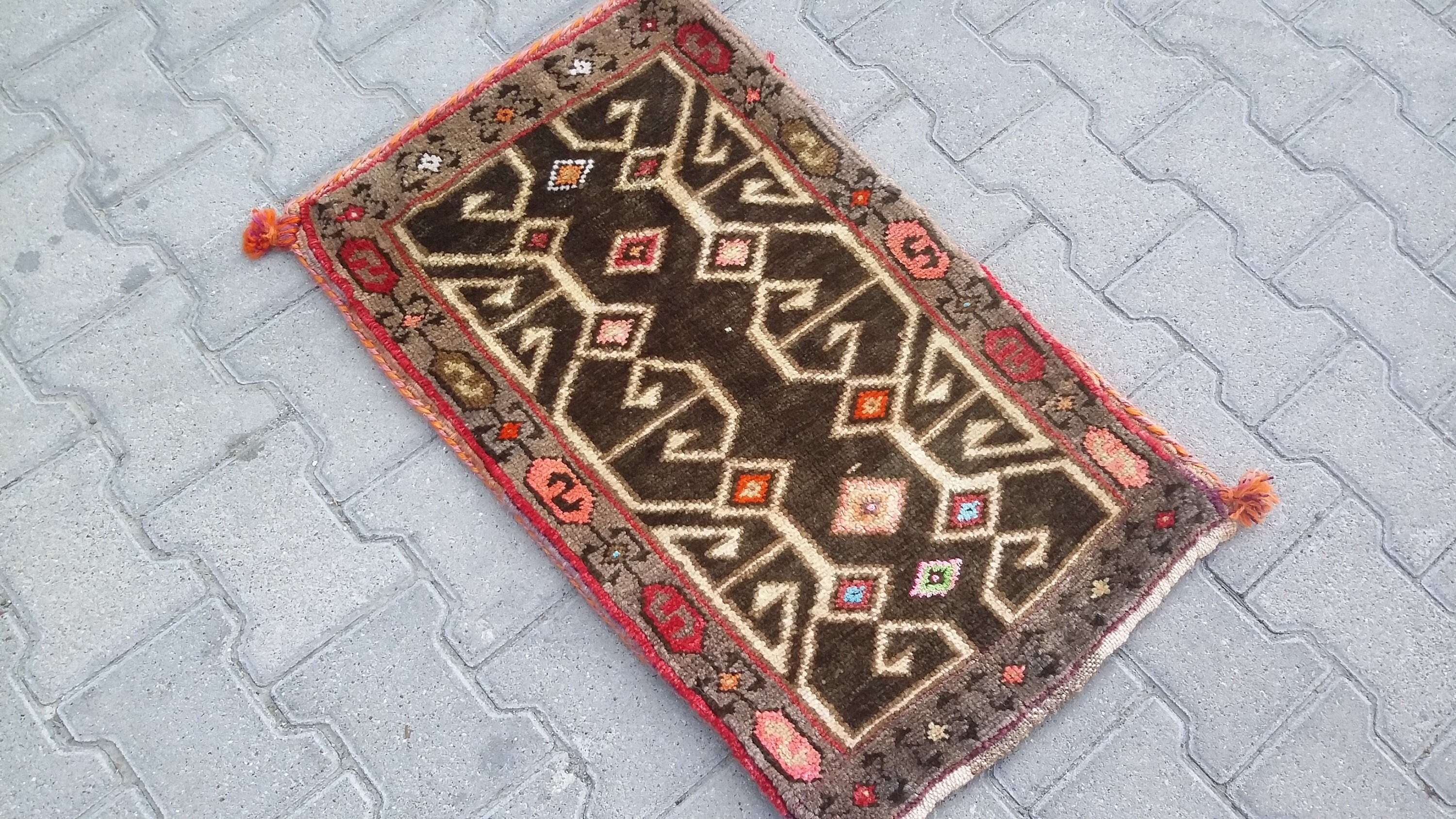 SMALL TURKISH KARS Nomadic Carpet RugVintage Turkish Small Etsy