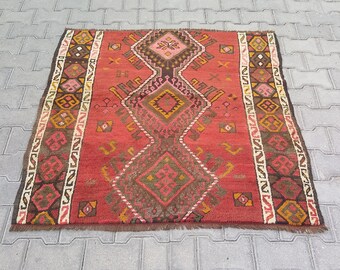 CAUCASIAN RUG-TURKISH Kars Rug-Vintage Tribal Rug-Vintage Turkish Kars Carpet-Vintage Caucasian Rug-Turkish Nomadic Rug-Kars Carpet-Kars Rug