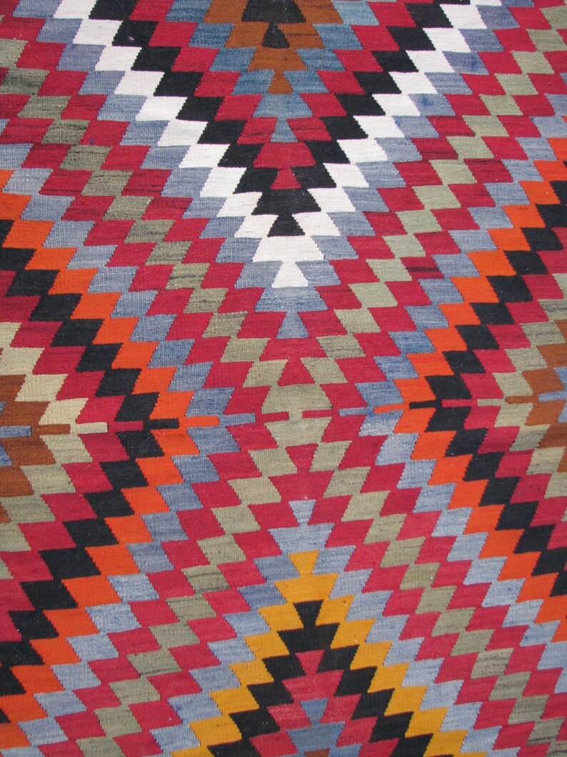 VINTAGE LARGE BOHO Kilim Rugeye Dazzler Kelim Ruglarge Boho Etsy