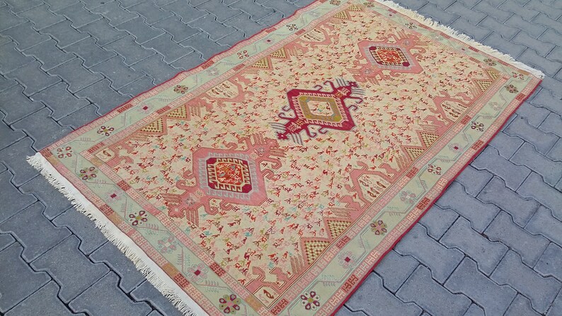 Silk Shahsevan Sumak Rug SILK SUMAK Rug-silk Soumak Kilim Rug-tribal Hand-embroidered - Etsy