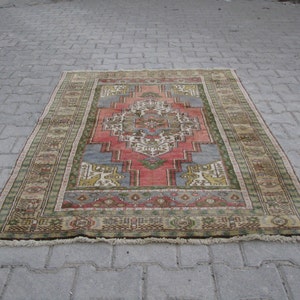 TURKISH OUSHAK RUG, Tribal Rug, Turkish Wool Rug, Medallion Turkish Oushak Rug, Best Quality Turkish Wool Rug, Turkish Oushak Carpet, Oushak image 3