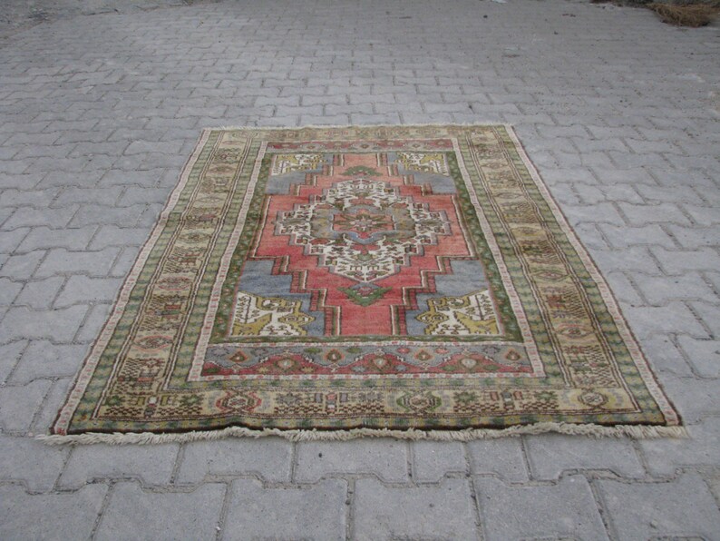 TURKISH OUSHAK RUG, Tribal Rug, Turkish Wool Rug, Medallion Turkish Oushak Rug, Best Quality Turkish Wool Rug, Turkish Oushak Carpet, Oushak image 3