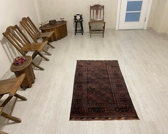 BEST QUALITY COLLECTABLE Tribal Rug Carpet-Vintage Nomadic Rug-Very Finely Hand Woven Best Quality Carpet Rug-Special GeometricDowry Rug