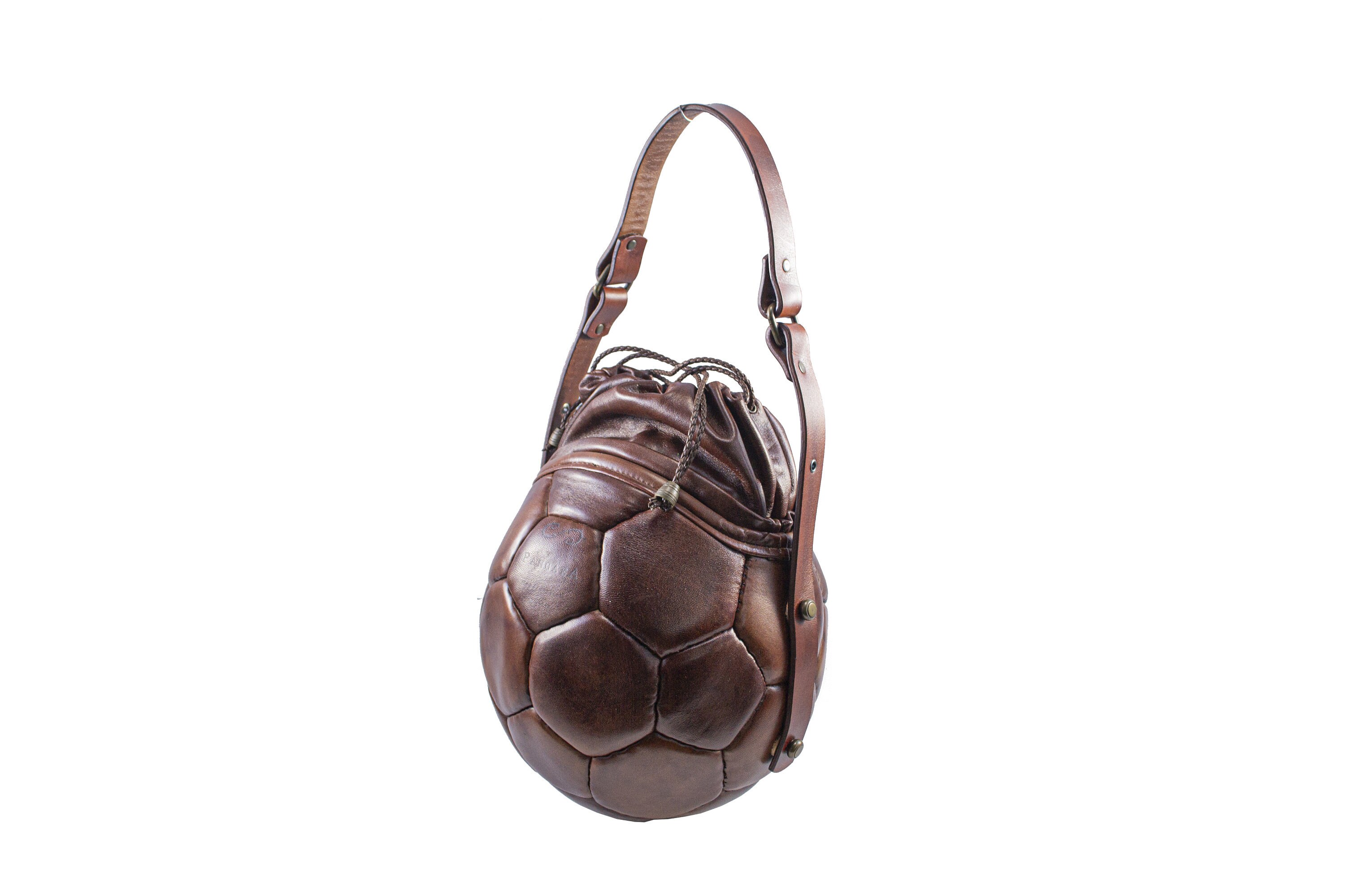 Buy Eco Friendly Brown Leather Modular Round Bag From Recycled Online in  India 