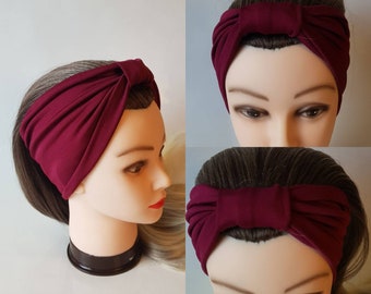 Stretchy Head band Soft Lightweight Wide Headband Plain Hair Band Various Colour