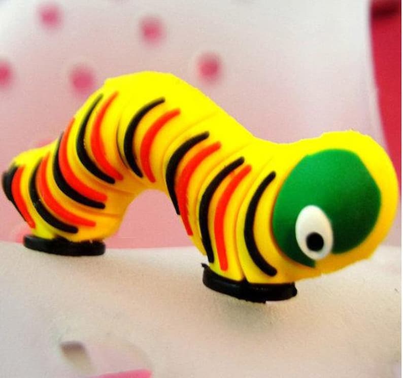 1pc Caterpillar 3D Shoe Charms Accessories Shoe Buckle Decoration for crocs decoration