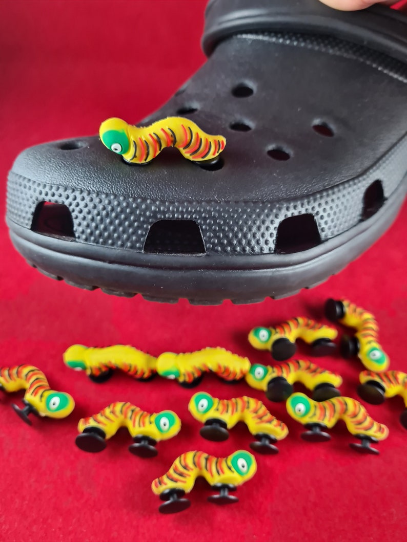 1pc Caterpillar 3D Shoe Charms Accessories Shoe Buckle Decoration for crocs decoration