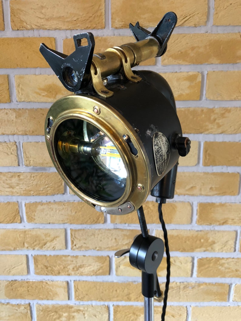 WW2 Admiralty Morse Code Signal Lamp Floor Lamp Industrial Etsy