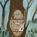 Bunny treehouse / fine art print