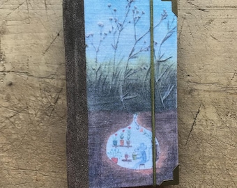 Reading - small handmade journal / notebook