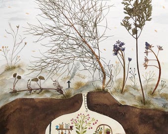 Together  / fine art print of my illustration