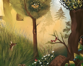 Nature / fine art print of my illustration