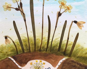 The florist / fine art print of my illustration