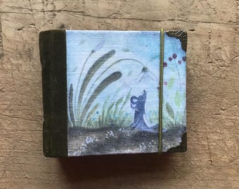 Snowdrop - small handmade journal / notebook