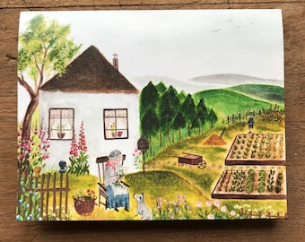 Grandma’s cottage / ecofriendly card