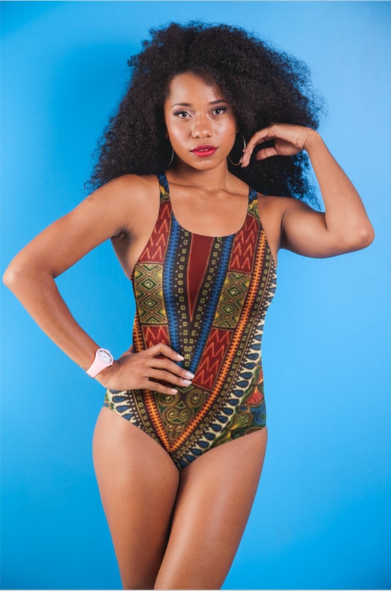 plus size kente swimwear