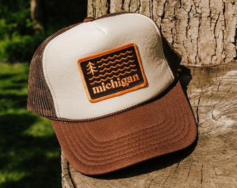 Waves & Woods Brown Trucker Hat