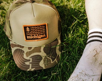 Waves & Woods Camo Trucker Hat