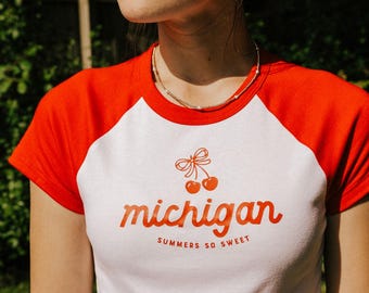 Michigan Summers Baby Tee