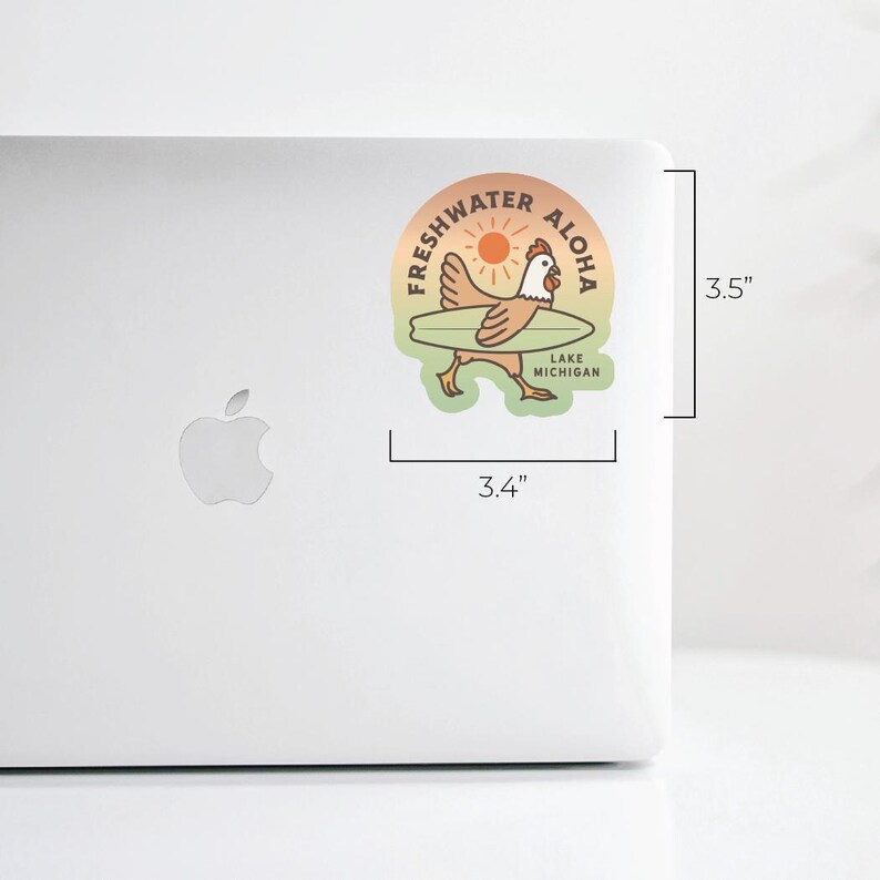 Freshwater Aloha Lake Michigan Sticker - Etsy