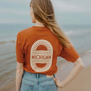 Michigan Modern Sunset T-Shirt