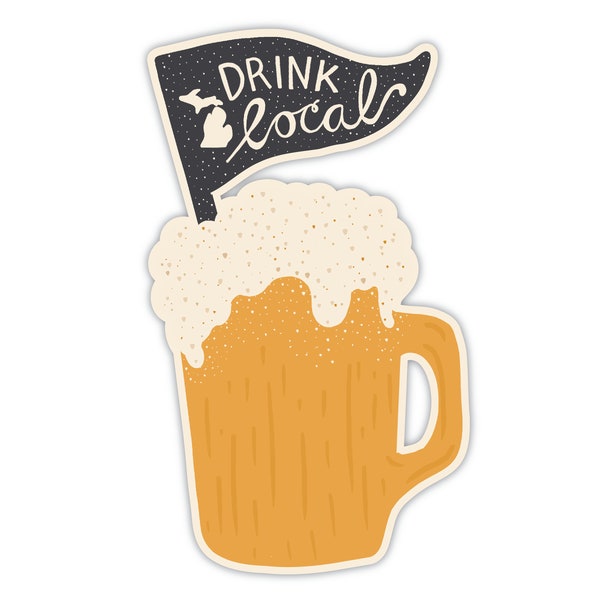 Drink Local Michigan Sticker