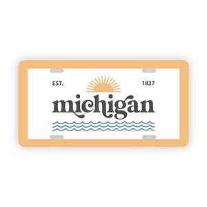 Vintage Michigan Front License Plate