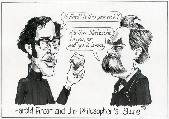 Harry Potter Parody Greeting Card Pinter Nietzsche Cartoon Etsy