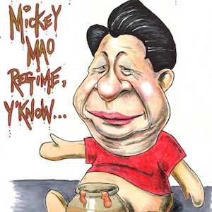 Xi Jinping come Winnie The Pooh - Arte originale - Satira politica