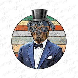 Rottweiler Clipart PNG, Rottweiler gifts for men, instant download art print, png files for sublimation for shirts, clip art and image files