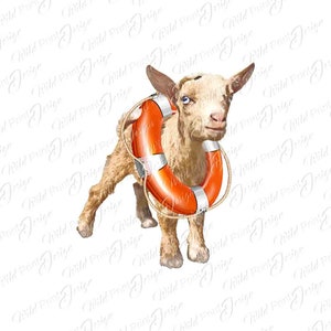 Capra con Fload Regalo per amanti delle capre Clipart di capra Capra PNG Download immediato Grafica a sublimazione Trasferimento a sublimazione Clip Art Design Stampa Dtg