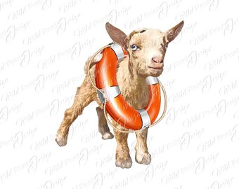 Cabra con carga Regalo para amantes de las cabras Clipart de cabra PNG de cabra Descarga instantánea Gráficos de sublimación Transferencia de sublimación Diseño de clip art Impresión DTG