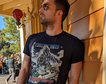 Disneyland Matterhorn Pulp Comic Style T Shirt