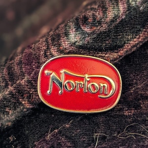 Red Norton Frank N Furter Jacket Pin Replica
