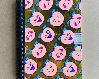 Peachy Sketchbook made with LUSH Wrap Paper