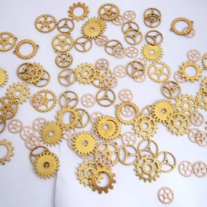 Lot De 50 Engrenages Rouages Steampunk En Bronze - Pour Création Bijoux, Pendentifs, Breloques