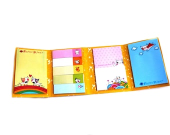 Sticky notebook sticker kawaii blue paper