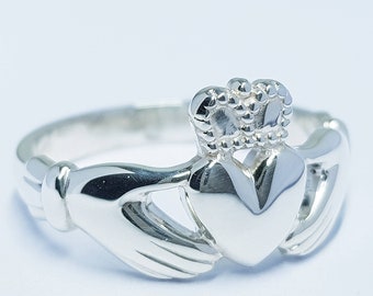 Bague Claddagh en argent sterling