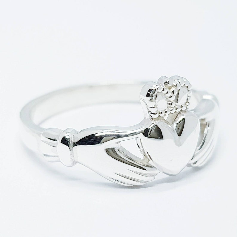 Sterling Silver Claddagh ring, Irish Claddagh ring, made in Galway, Ireland image 3