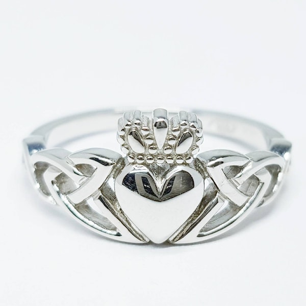 Sterlingzilveren Claddagh-ring, Keltische knoopband
