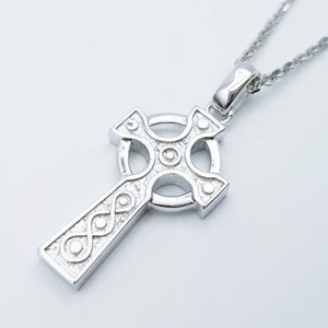 Sterling Silver Celtic Cross, Irish Celtic Cross