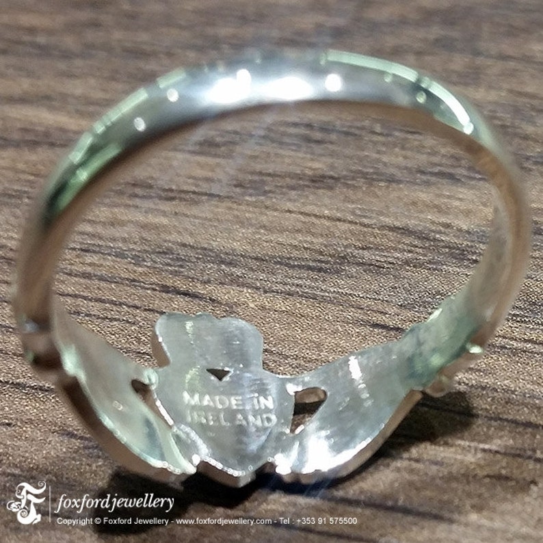 Sterling Silver Claddagh ring, Irish Claddagh ring, made in Galway, Ireland image 4