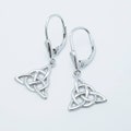 Silver Celtic knot Earrings, Irish Earrings, two tone Celtic Earrings product logo